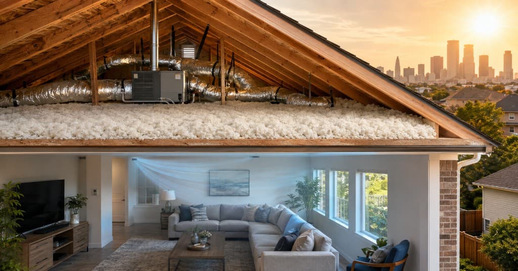 How Attic Insulation Affects AC Performance in Houston