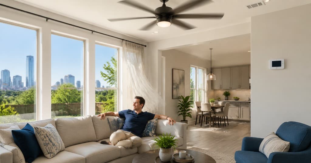 Do Ceiling Fans Really Lower AC Costs in Houston?