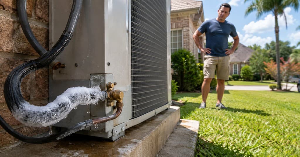Signs of a Refrigerant Leak in a Houston AC